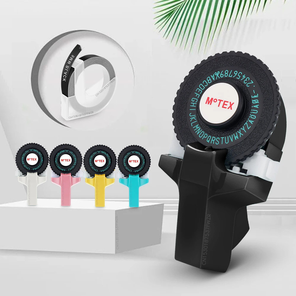 [NEW] Mini Label Printer Maker Motex E101 Dymo Labeler แบบพกพา 3d ลายนูนเครื่องพิมพ์ดีดเปลี่ยน B90 D