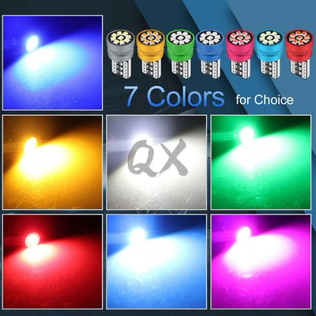 ✨Q&X_SHOP✨ LED T10 12V หลอดไฟรถมีประโยชน์หลากทาง รถยนต์/รถจักรยานยนต์ใช้ได้ทั้งหมด（T10-9）