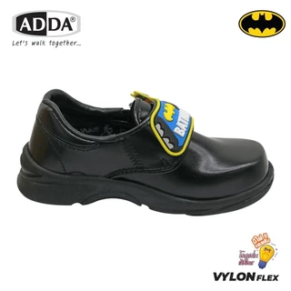 รองเท้านักเรียน ADDA รุ่น Batman ลิขสิทธิ์แท้ สำหรับเด็กชาย มีไฟกระพริบ เบอร์ 25-35