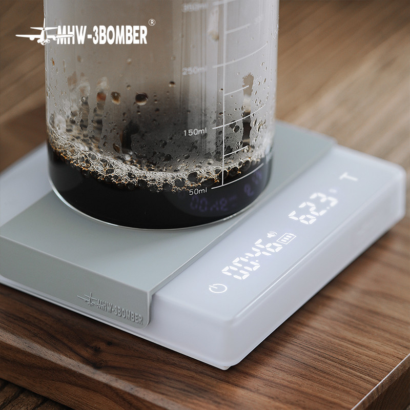 MHW-3BOMBER Bomber Coffee เครื่องชั่งอิเล็กทรอนิกส์อิตาเลี่ยน Hand Brew Coffee Scale ในครัวเรือนที่แ