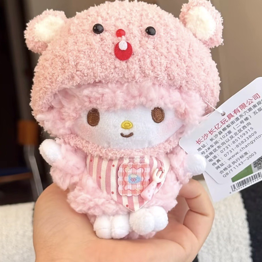 SANRIO พวงกุญแจเปียโนเทนนิสสไตล์น่ารัก ออกแบบโดยแกะจากตัวละครเทนนิส สำหรับเด็กผู้หญิง