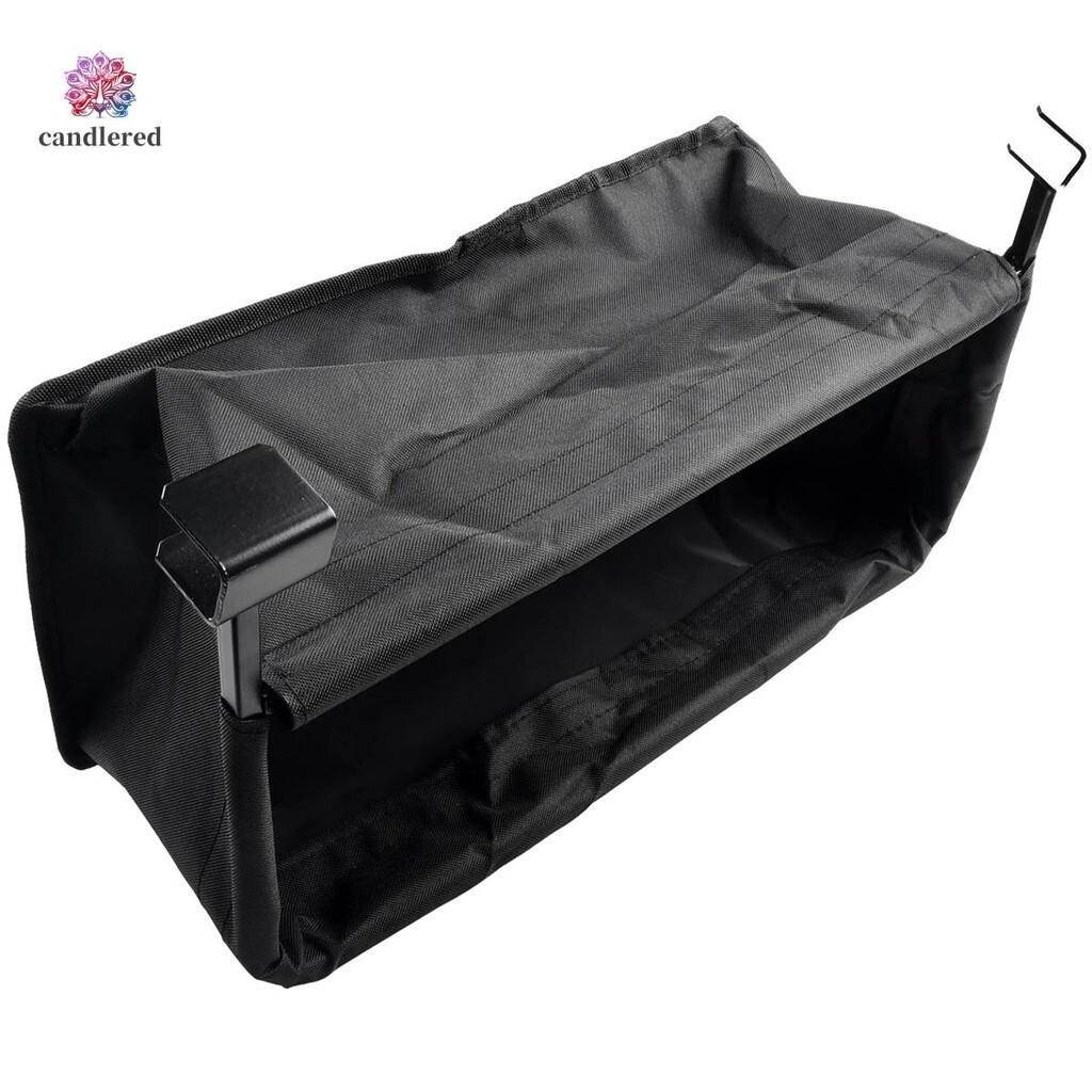 1 PCS Wagon Cart Tail Bag Beach Wagon Cart Accessories Black Oxford Cloth + Metal Portable Hand Push