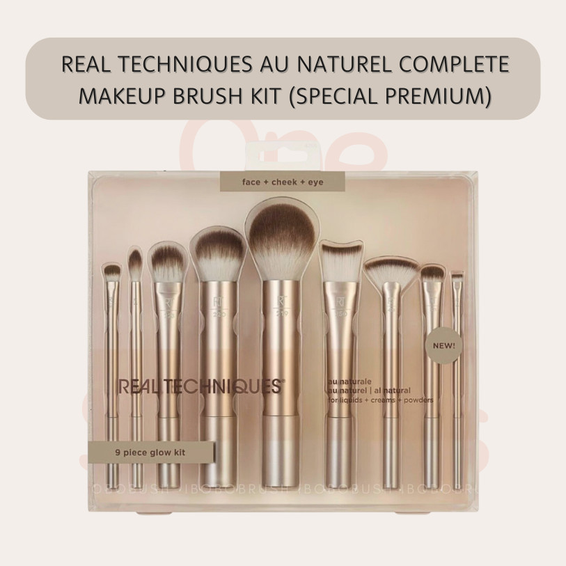 แปรงแต่งหน้า Real Techniques เซตพรีเมียม Au Naturel Complete Brush Kit พร้อมส่ง