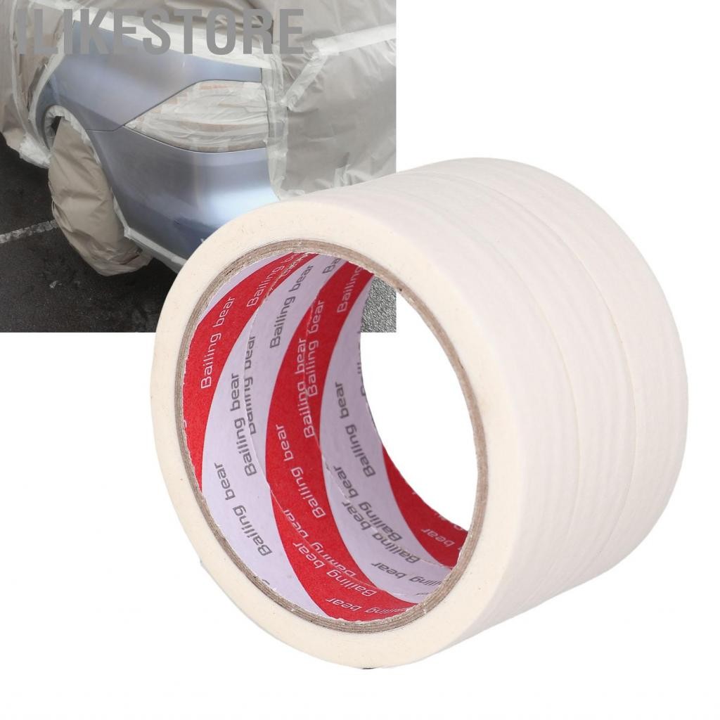 Ilikestore ILIKESTORE-th Automotive Masking Tape Car Paint ที่อุณหภูมิสีขาวสูงสำหรับโรงเรียนโฮมออฟฟิ