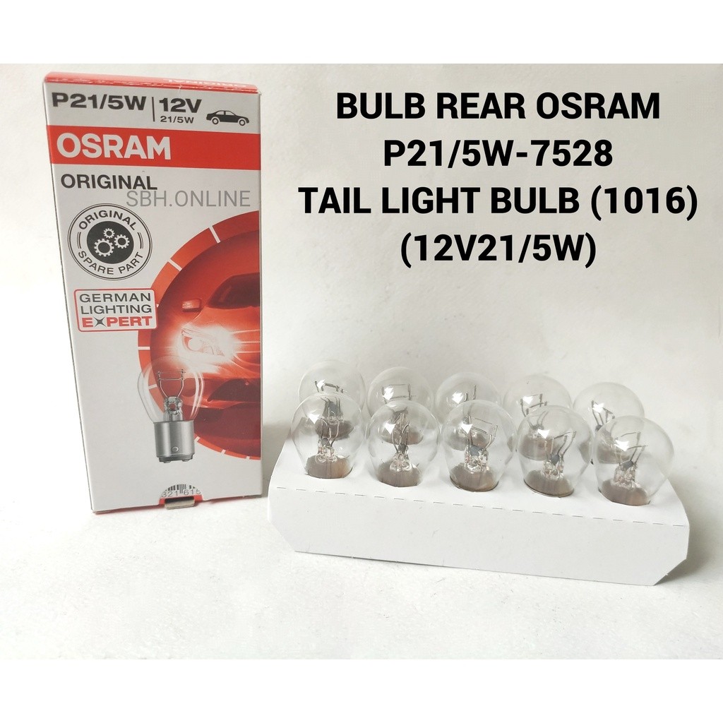 [1PCS] BULB REAR OSRAM - EX5 (12V21/5W-7528)(P21/5W)(1016)