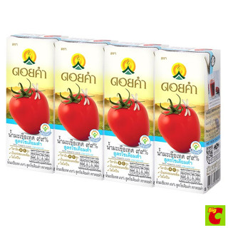 ดอยคำ น้ำมะเขือเทศ 99% สูตรโซเดียมต่ำ 200 มล. แพ็ค 4