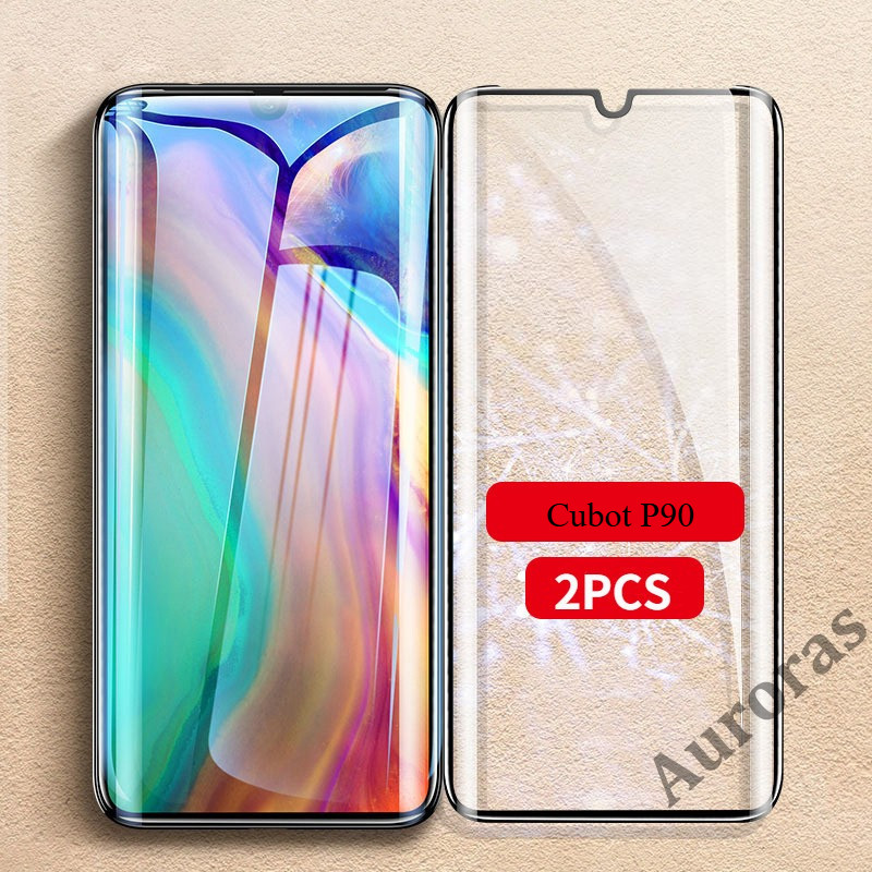 (2 ชิ้น) Cubot P90 P80 หน้าจอกระจกนิรภัยป้องกันกระจกโค้งสําหรับ Cubot A30 ฟิล์มป้องกันแก้วปลอกกรณี