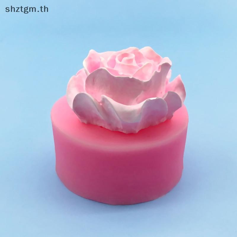 SHZTGM 3D Roses แม่พิมพ์ซิลิโคนสําหรับตกแต่งเค้ก DIY null