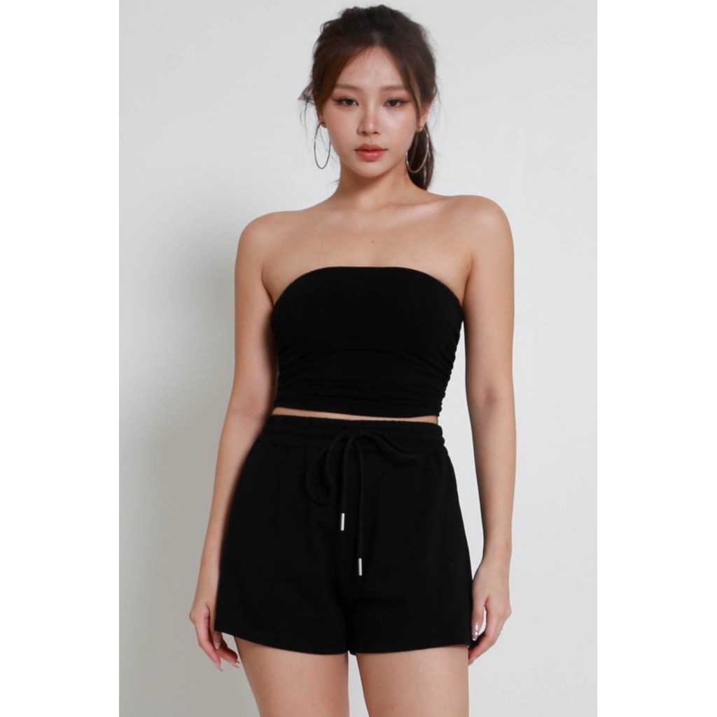 เสื้อกล้าม Zena Curve Ruch (สีดํา)