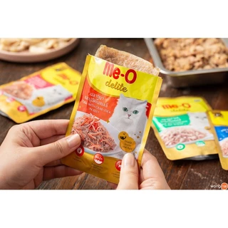 Live [ยกลัง 48 ซอง] Me-O Delite 70g [มี 4 สูตร] มีโอ ดีไลท์ อาหารเปียกแมว ขนาด 70 กรัม x 48 ซอง มี11 สูตร