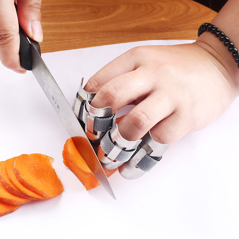 304不锈钢切菜护指器手指卫士蔬菜去皮工具家用厨房防切手指神器304 Stainless Steel Cutting Finger Guard Finger Guard20250923