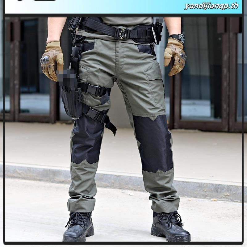 กางเกงยุทธวิธี IX6 ใหม่ กางเกงฝึกทหารกลางแจ้งสำหรับผู้ชาย ระบายอากาศได้ดี กันน้ำ