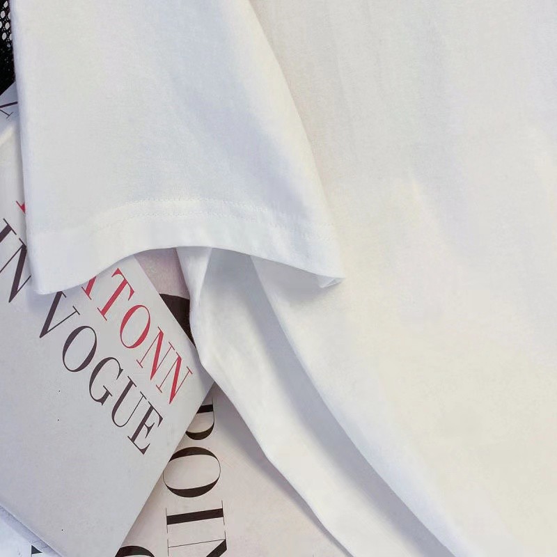 no1shop เสื้อโอเวอร์ไซส์แขนสั้นสีขาว ลายการ์ตูน เเนวสตรีท คอกลม แฟชั่นสไตร์เกาหลี เสื้อแขนสั้น - รูปที่ 5