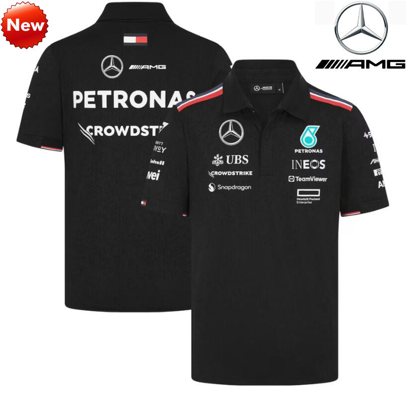 2024 ใหม่ล่าสุด F1 Racing Jersey + F1 Racing 2024 เสื้อโปโลทีม + ฤดูร้อนผู้ชายและผู้หญิงแขนสั้น