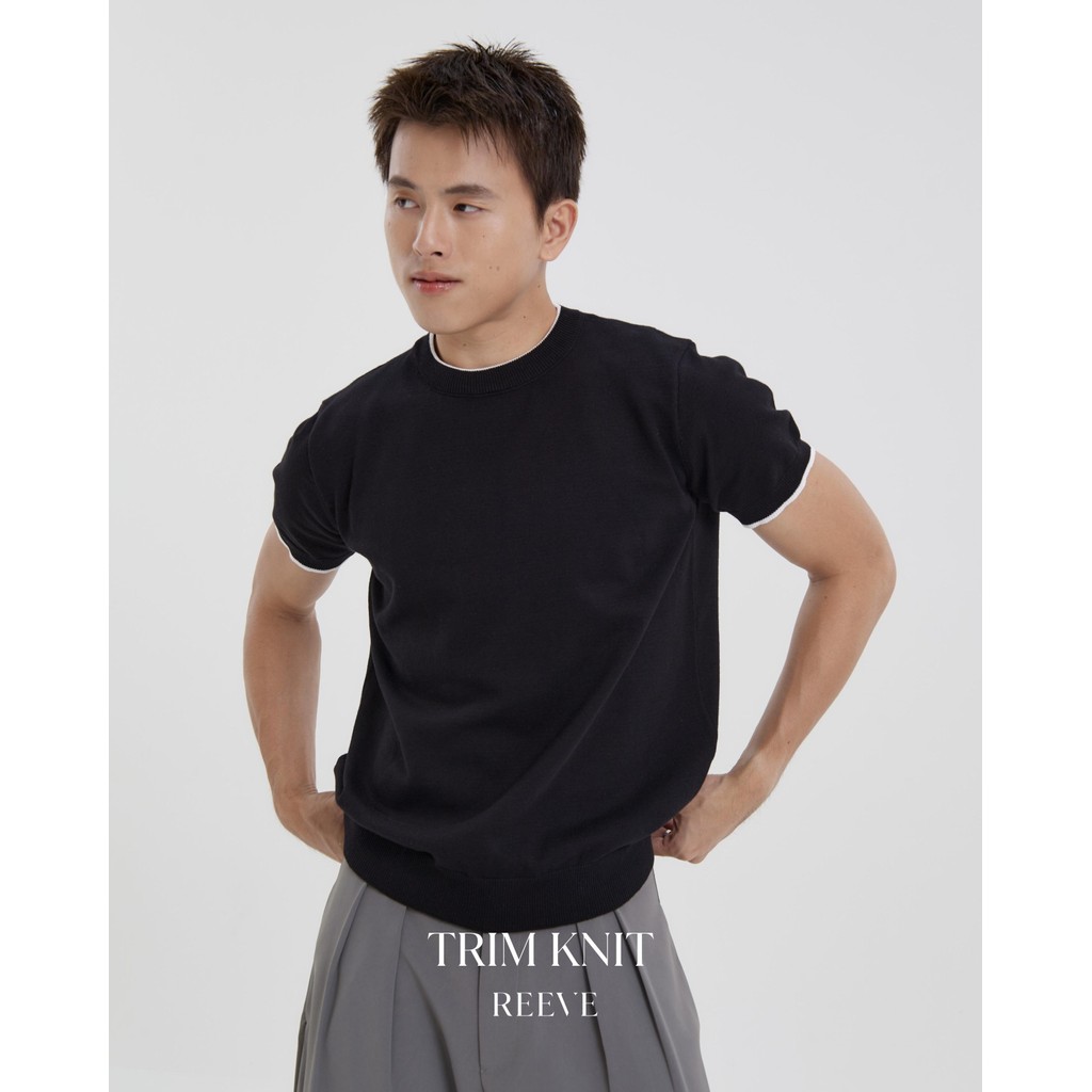 REEVE TRIM KNIT - เสื้อเนื้อผ้าKnitพรีเมียม