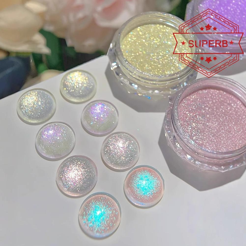 Aurora Cat Magnetic Nail Powder Chrome Pigment Metallic Glitter Art เล็บถูเล็บ O2c1
