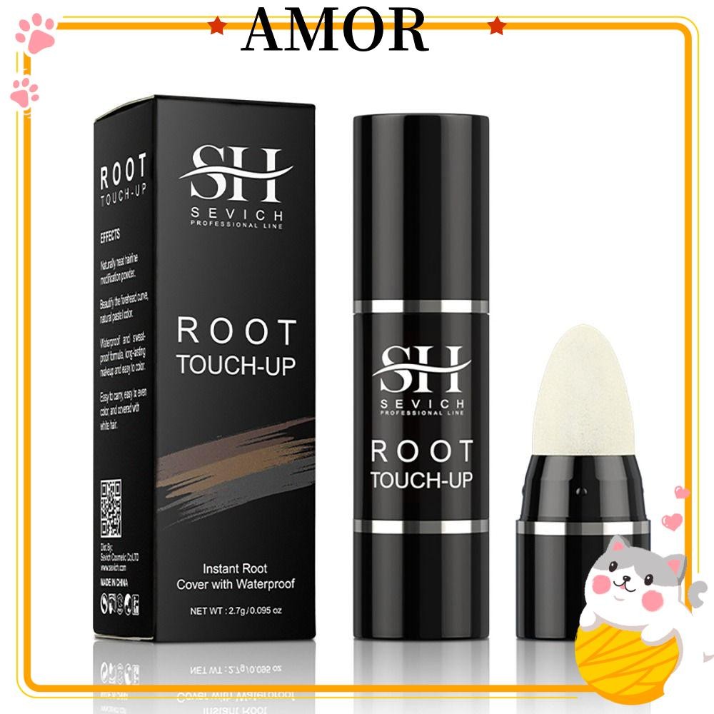 AMOR ผมบรรจุผงหน้าผากตัดราก Touch Ups แต่งหน้าความงามคอนซีลเลอร์ Hairline ปุยผมครอบคลุม