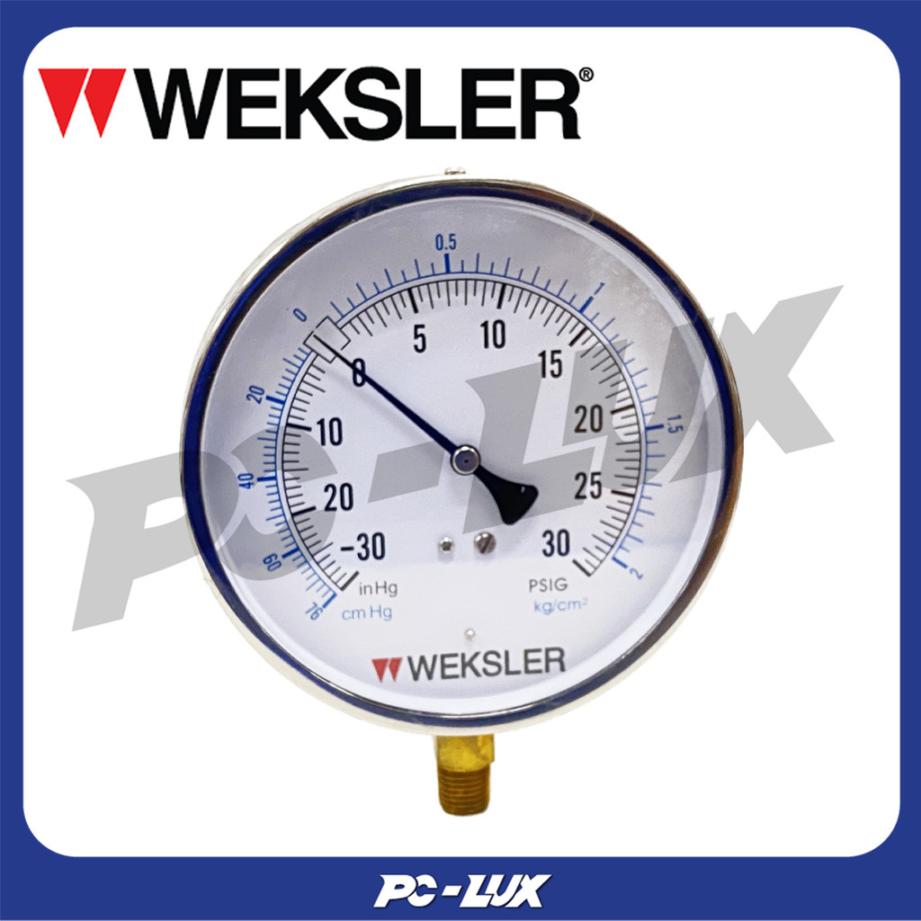 WEKSLER เกจวัดแรงดัน หน้าปัด 4.5 นิ้ว รุ่น EA14MJ