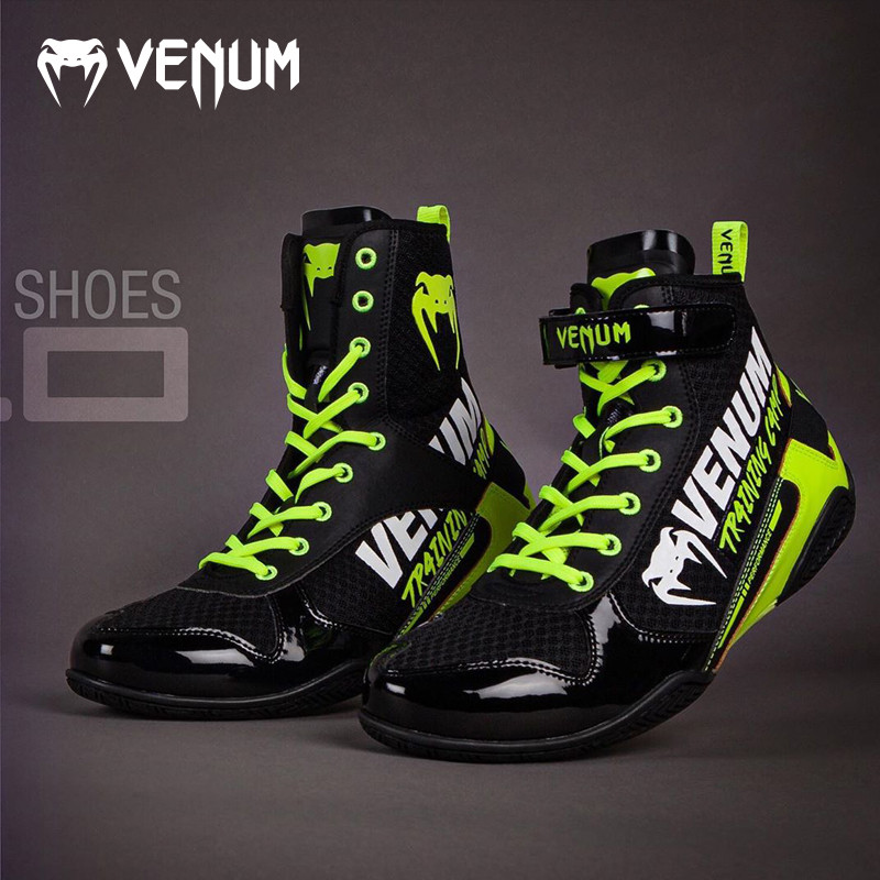 VENUM Venom Training Camp Boxing Shoes High-Top Training Shoes Wrestling Shoes Professional Boxing S
