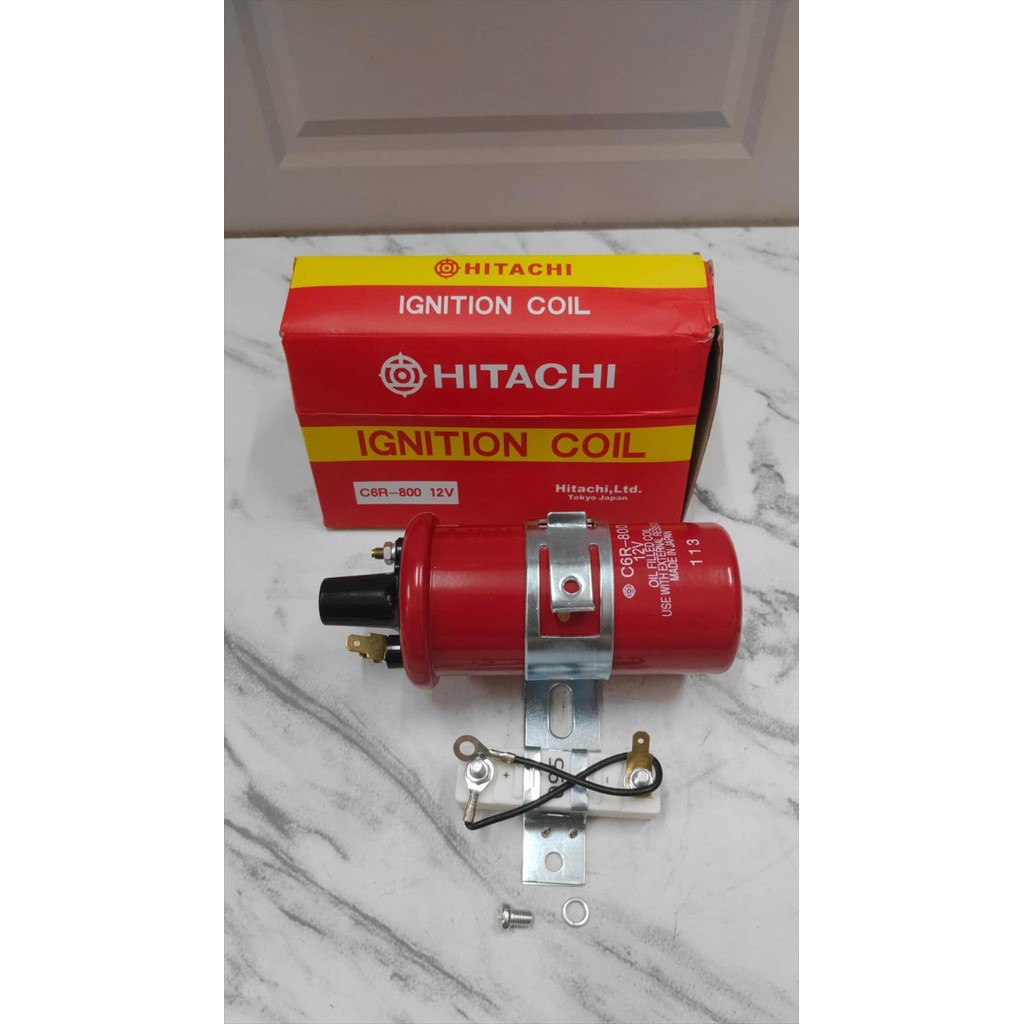 คอยล์ขวดยาว Hitachi 12V C6R-800 สําหรับ Kijang Carry L300 Zebra