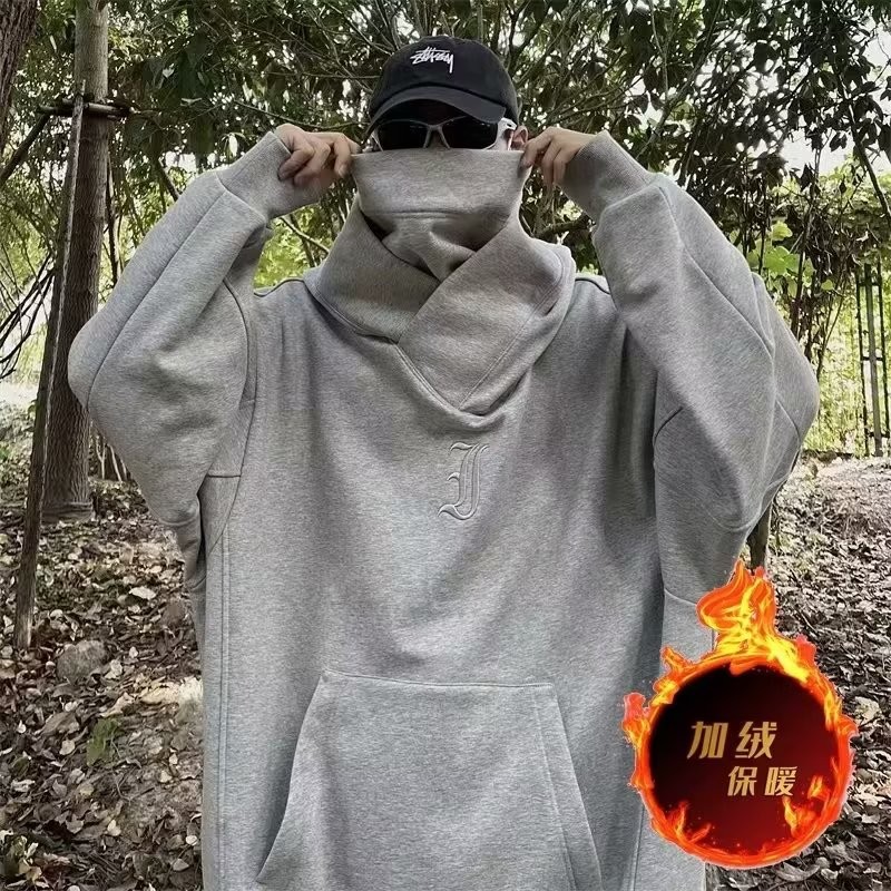 2025 NEW 2025 Social Anxiety Human Health Clothing Face Mask Solid Color Casual Jacket American Styl