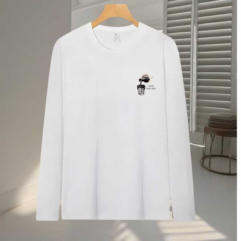 2025 NEW 2025 Life Is Short Pour It Full T-Shirt Men and Women Long Sleeve Pour It Full T-Shirt Fash