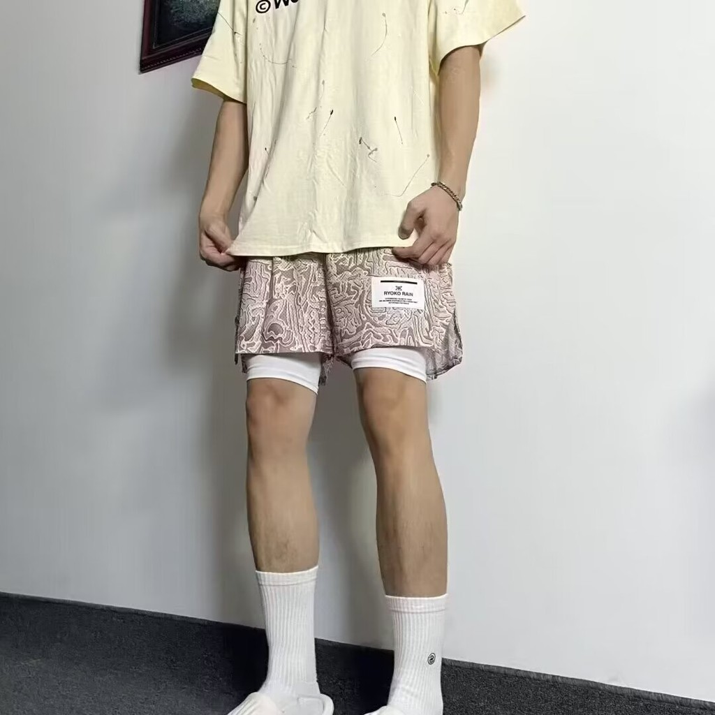 COD 2025KD13 Double Layer Beach Mesh Pants Red Blue Khaki M-3XL P11 Network Image new23 R0TM