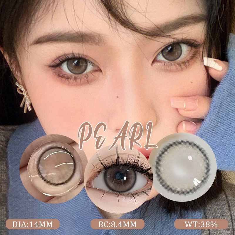 1 คู่ Misty Pearl Color คอนแทคเลนส์เครื่องสําอางแต่งหน้า Eye Softlens