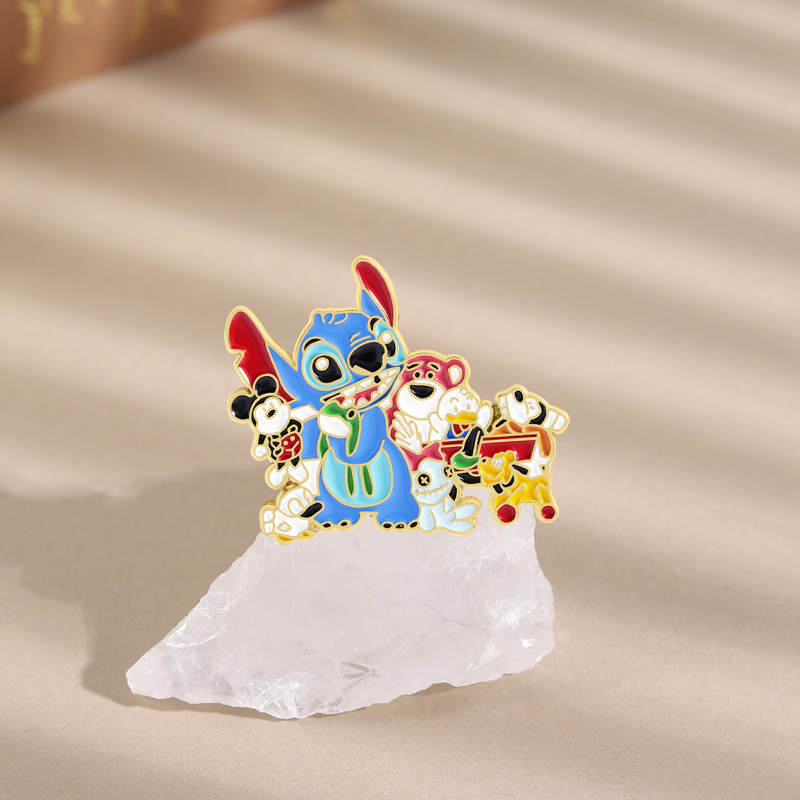 เข็มกลัดแอคชั่นอะนิเมะลายตัวเลข สำหรับตกแต่งกระเป๋าโลหะ - รูปที่ 3