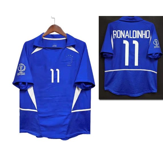 กีฬา เสื้อ f1 2002 ba xi เสื้อทีมเยือนย้อนยุคชุดฟุตบอล Brazil