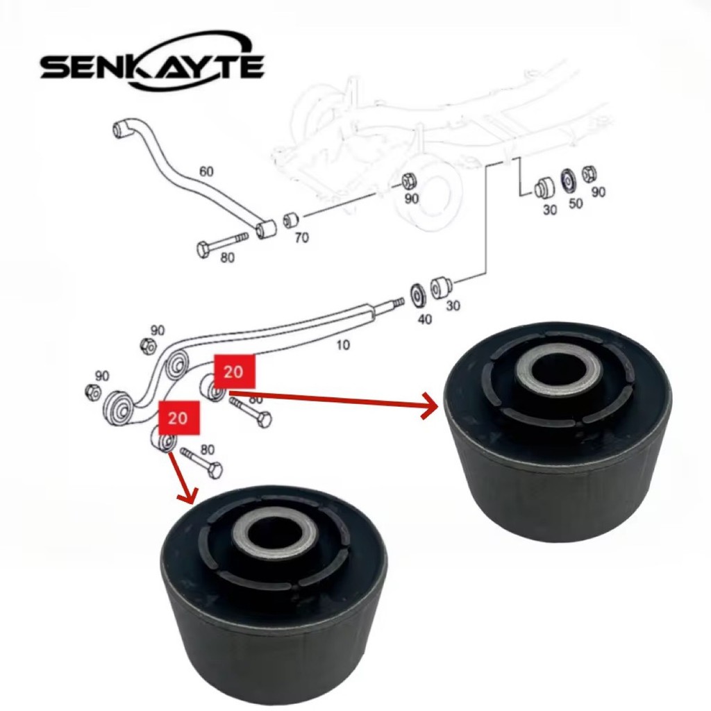 适用奔驰W463G500G63ANG 4603330314前控制臂下摆臂支臂衬套胶套