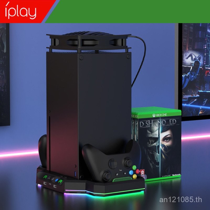 R RBG Effect Card Holder Charger Disc + iplay Dual Handle Storage Streamer Host สินค้าใหม่ + พร้อมฐา