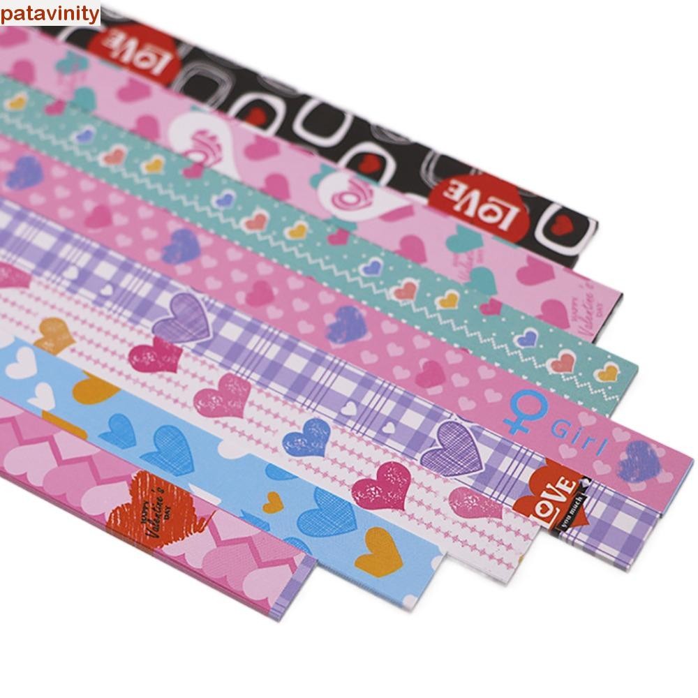 PATAVINITY Origami Stars Paper, Star Paper Strips Handmade Star Folding Paper, Cute Colourful Paper 