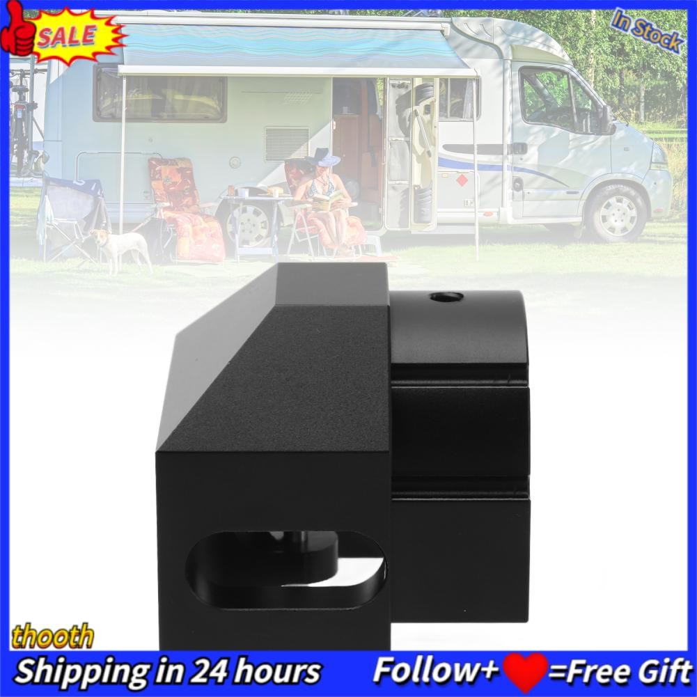 Thooth RV Awning End การสนับสนุนที่เสถียรอลูมิเนียมอะโนไดซ์อะโนไดซ์สำหรับฮาร์ดแวร์โค้งมนของ Sunchase