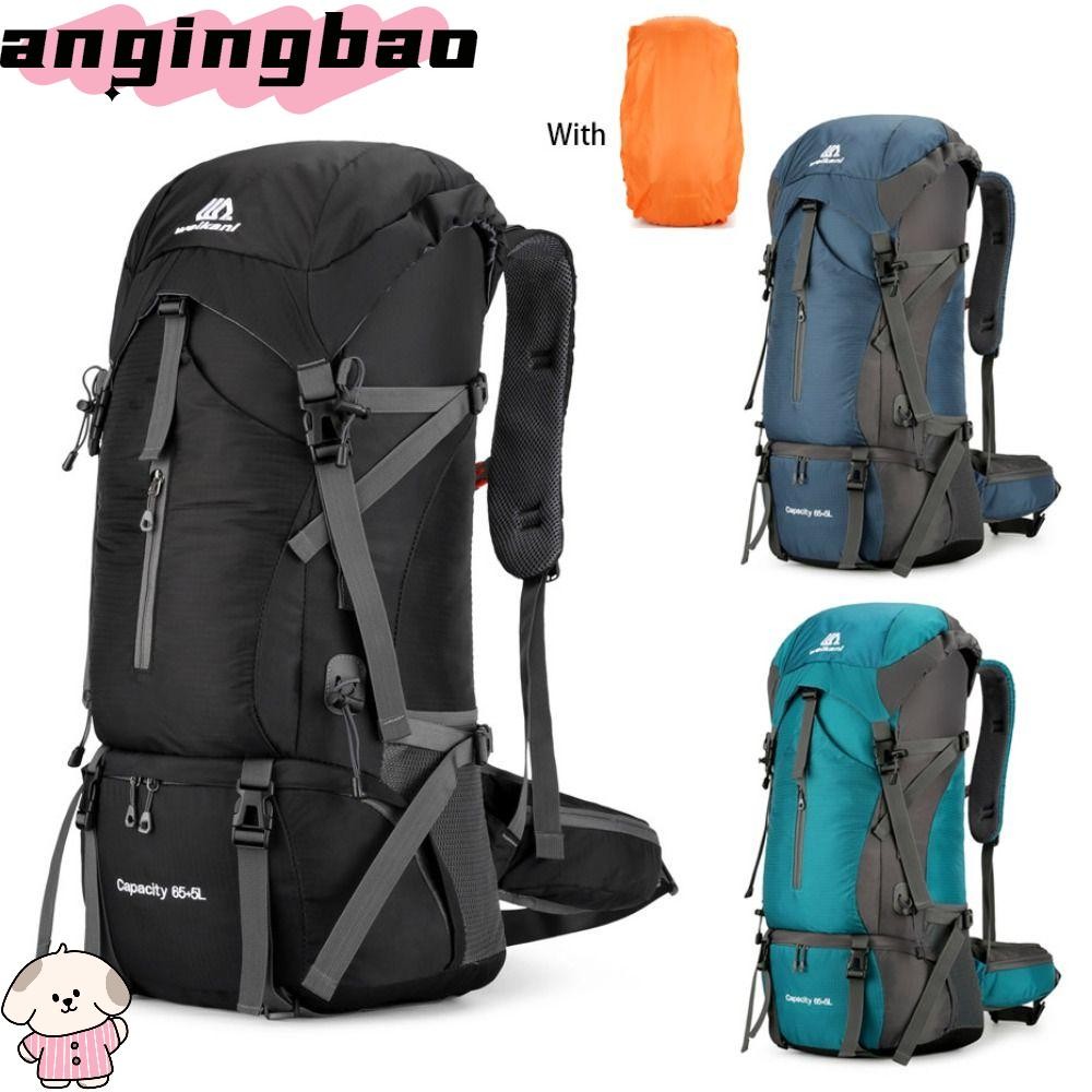 ANGINGBAO Travel Rucksack,มือถือความจุขนาดใหญ่กระเป๋าเป้สะพายหลัง,70L Multi Purpose Breathable Duffl