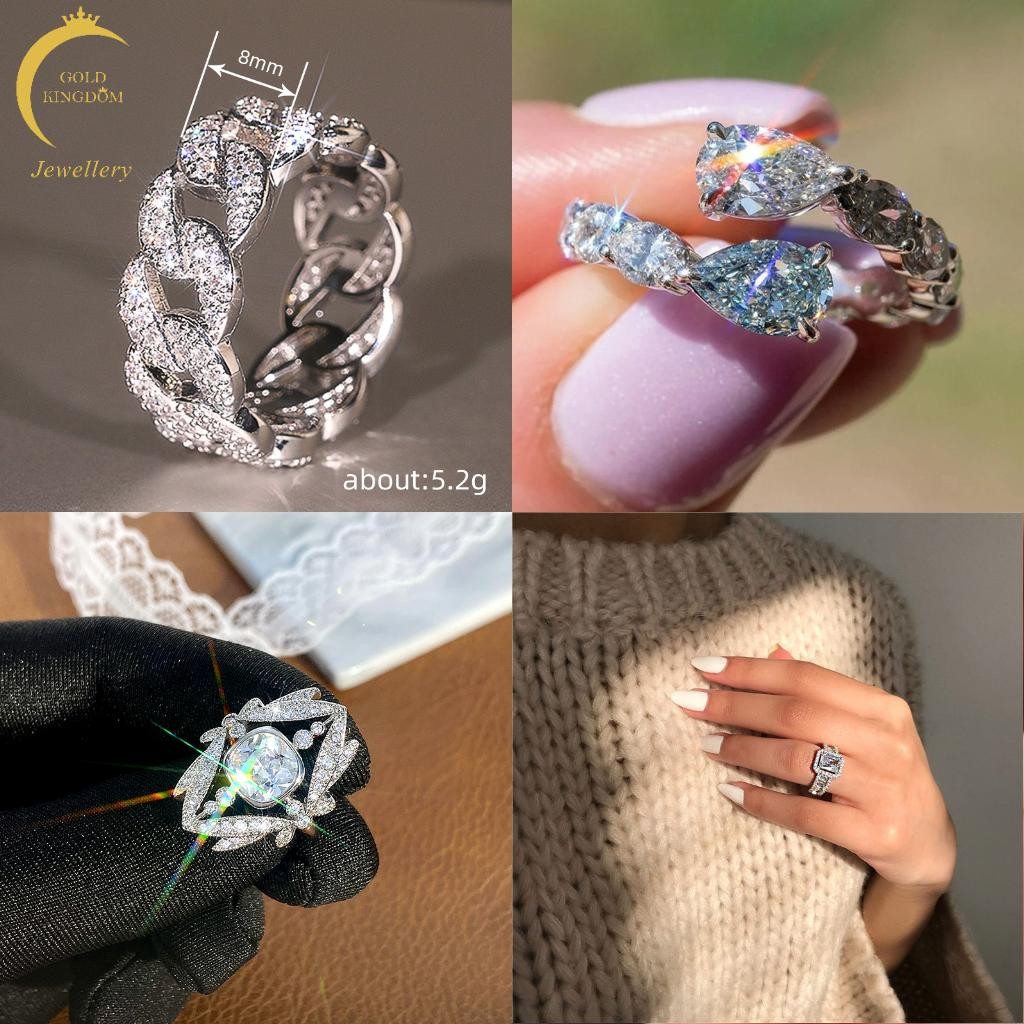 GK Best jewelry Elegant Minimalist Geometric and Light Luxury Design Ring for Lady 0142