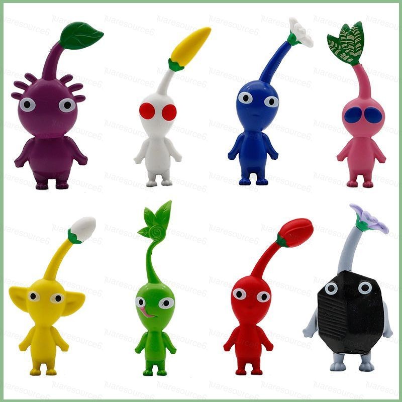 SC 8pcs Soni Pikmin Action Figure ของขวัญสําหรับเด็กเกมคอลเลกชันการ์ตูน Pikmin ตุ๊กตาของเล่นสําหรับเ