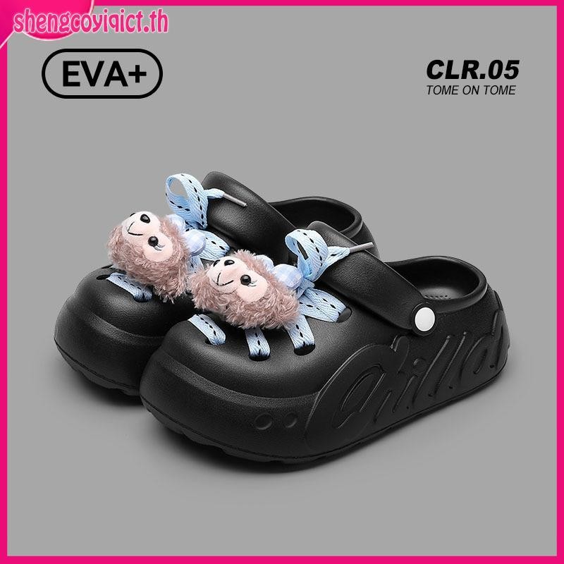Puxi รองเท้าแตะ EVA รองเท้าแตะนุ่มกันลื่น'รองเท้า แฟชั่นสตรี'รองเท้าแตะะกลางแจ้ง