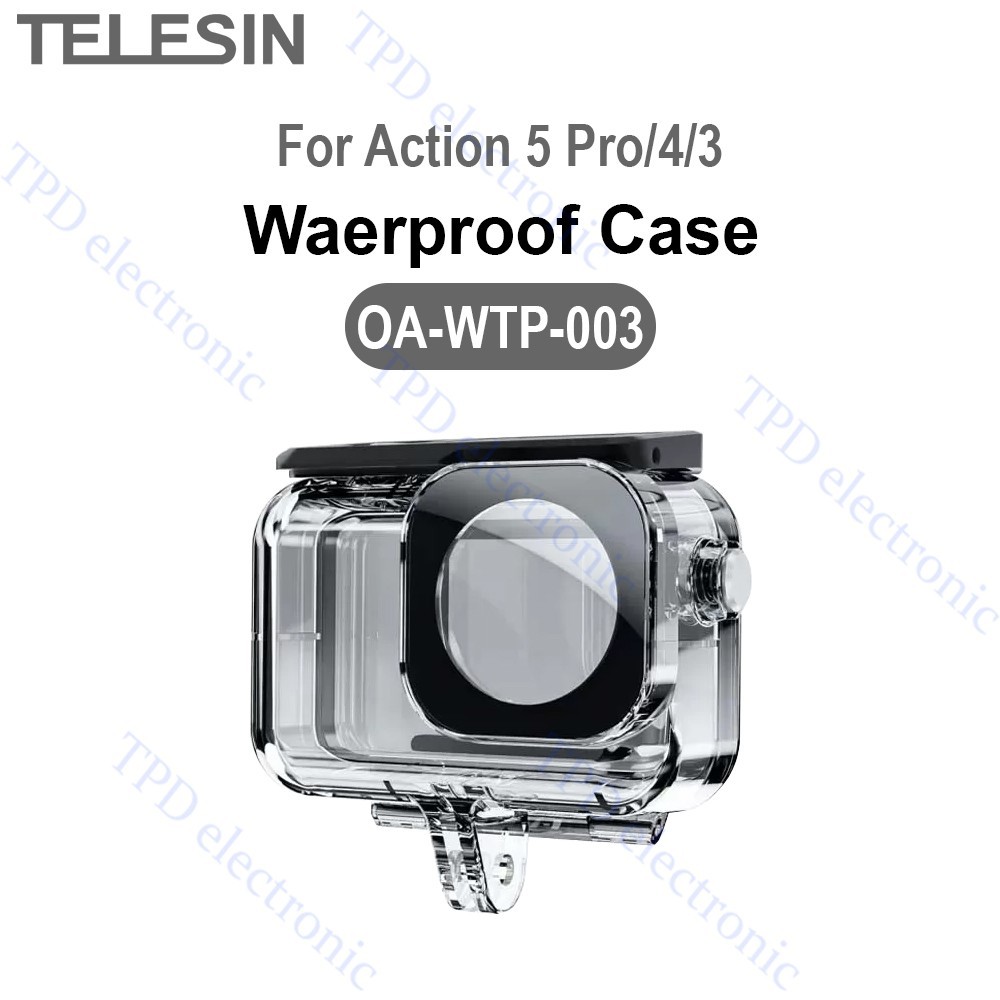 TELESIN เคสกันน้ำ For Action 5PRO/4/3.(OA-WTP-003).
