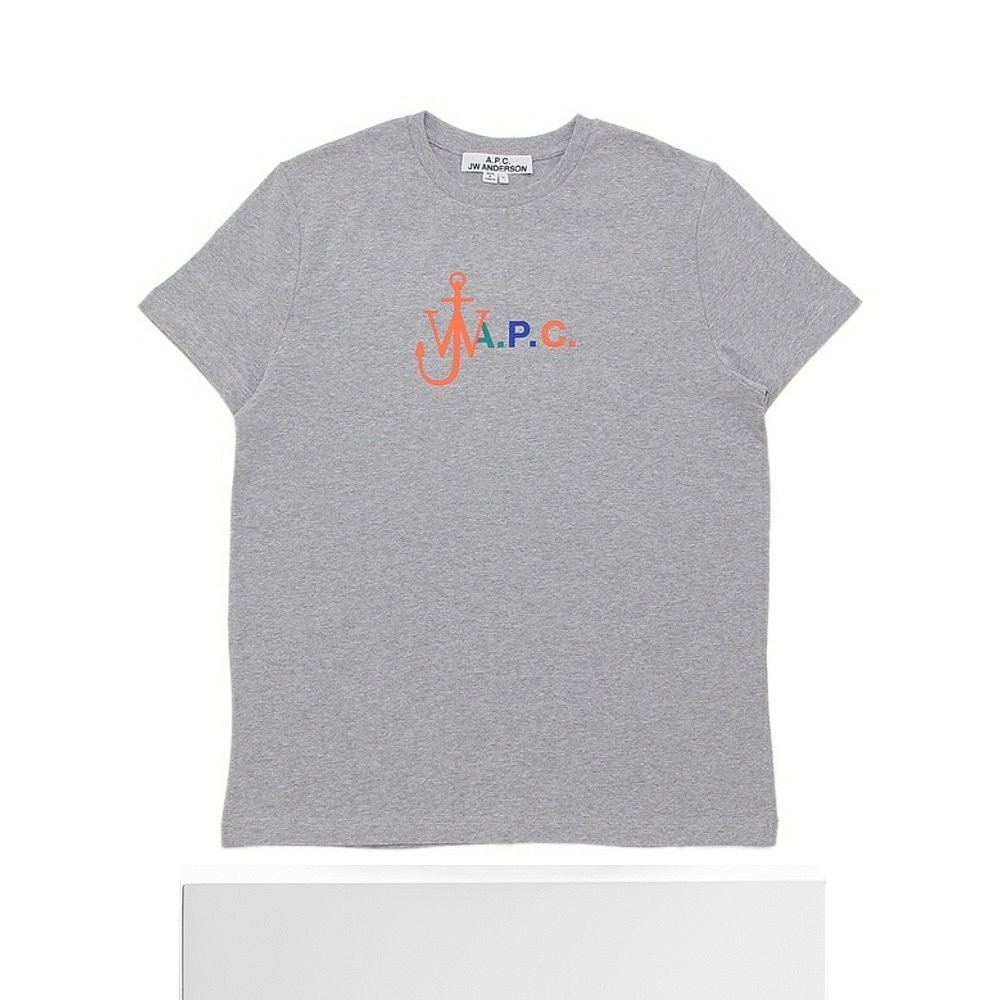 เสื้อยืดแขนสั้น APC ผ้าฝ้าย พิมพ์ลายแฟชั่น