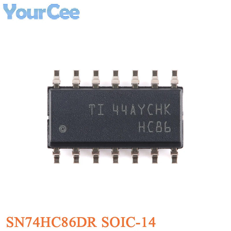 10PCS SN74HC86 SN74HC86DR SOIC-14 Quad 2-input XOR Gate SMD Logic Chip IC