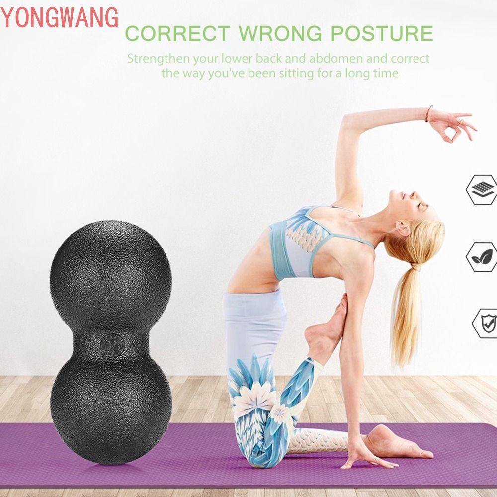 YONGWANG66ZX ถั่วลิสงนวดบอลฟิตเนสโยคะ Myofascia Ball Double Ball สําหรับกระดูกสันหลังไหล่ทางกายภาพ T