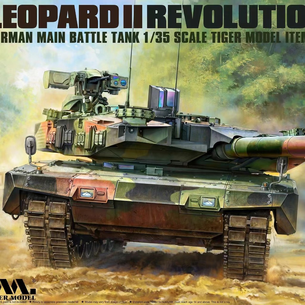 TIGER 4613 1/35 German Leopard II Tank Revolution 130mm & 140mm