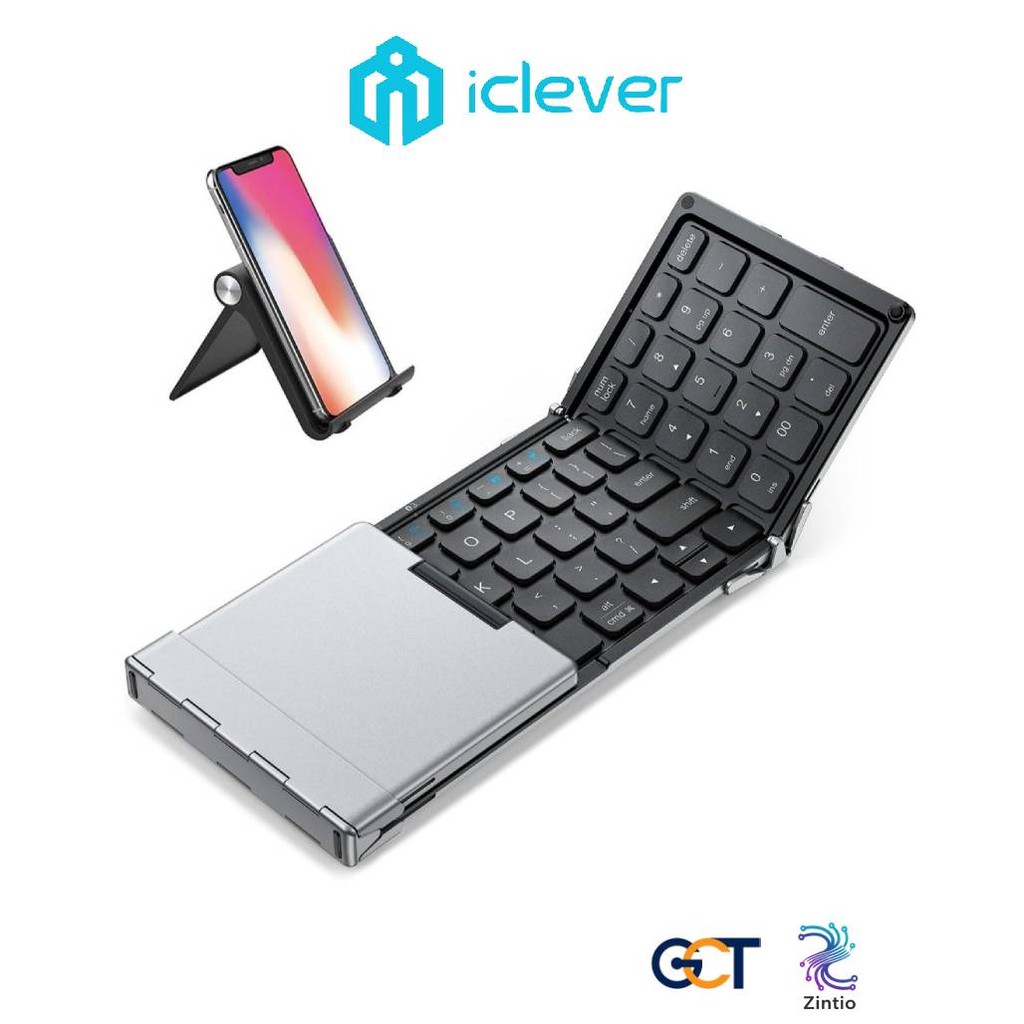 คีย์บอร์ดไร้สาย iClever BK09 สุดล้ำ พกพาสะดวกสุดๆ มี Numpad ในตัว ช่วยให้คุณป้อนตัวเลขได้รวดเร็วทันใ