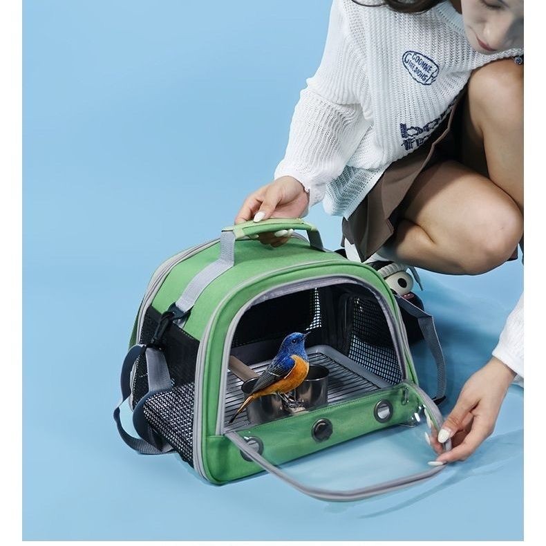 Parrot Outing Bag Messenger Breathable Bird Walking Bag Cockatoo Outing Bag Portable Bird Bag Transp