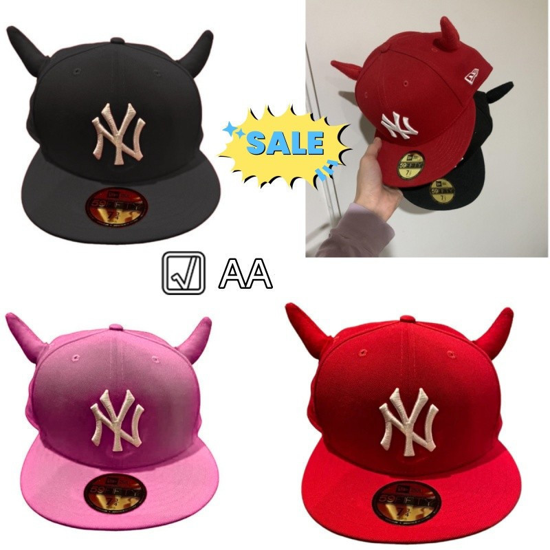 หมวก New York Yankees Red Ryder Studio Devils Corner 59FIFTY Fit Unisex สำหรับHip Hopและกีฬากลางแจ้ง