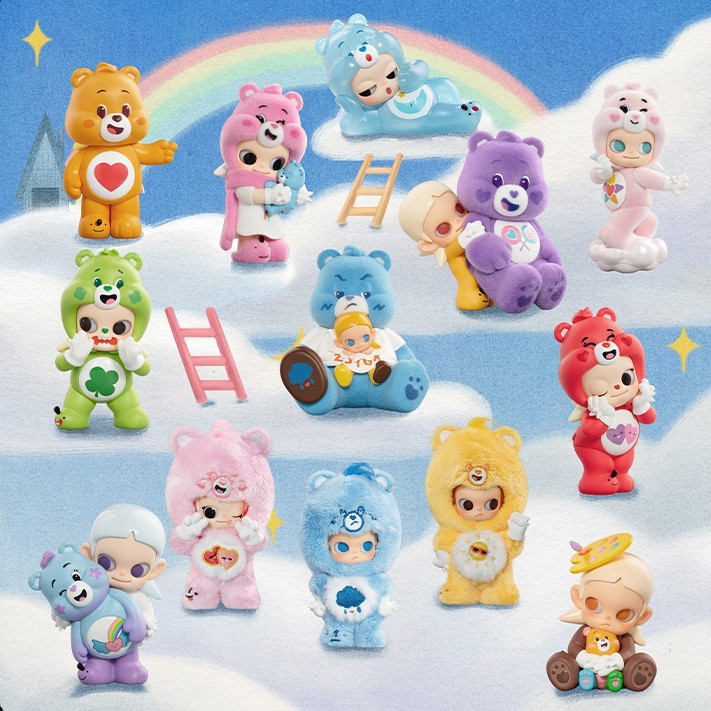 ZSIGA x Carebears Figures Series Blind Box Series Grumpy Bear Cheer Bear Share Bear Funshine Bear