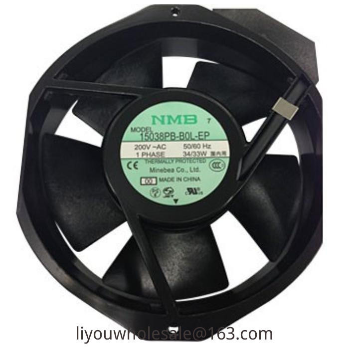15038PB-B0L-EP 00 NMB 15038PB-BOL-EP 200V 34/33W พัดลมญี่ปุ่น ยี่ห้อ , Ready Stock รับประกันหนึ่งปี 