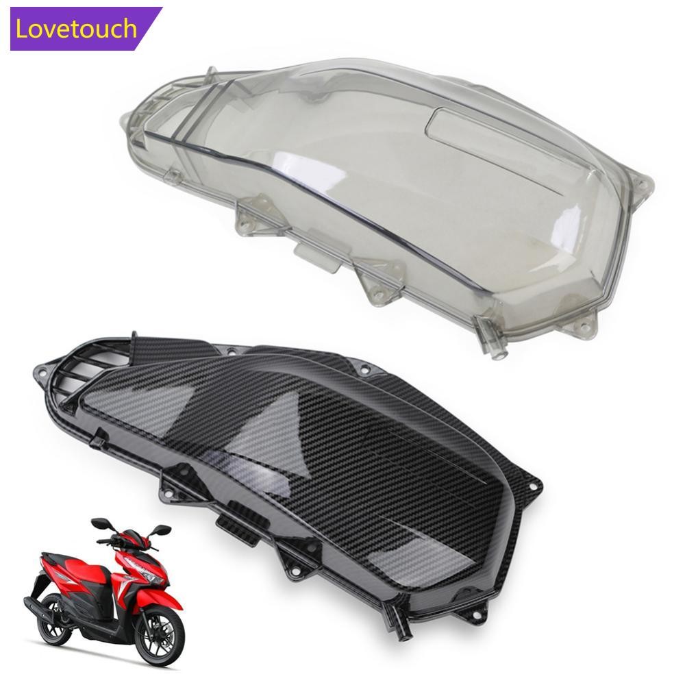 LOVETOUCH คาร์บอนไฟเบอร์รถจักรยานยนต์ฝาครอบกรองอากาศสําหรับ Honda Click 125/150 V2 เกมเปลี่ยน O9X4
