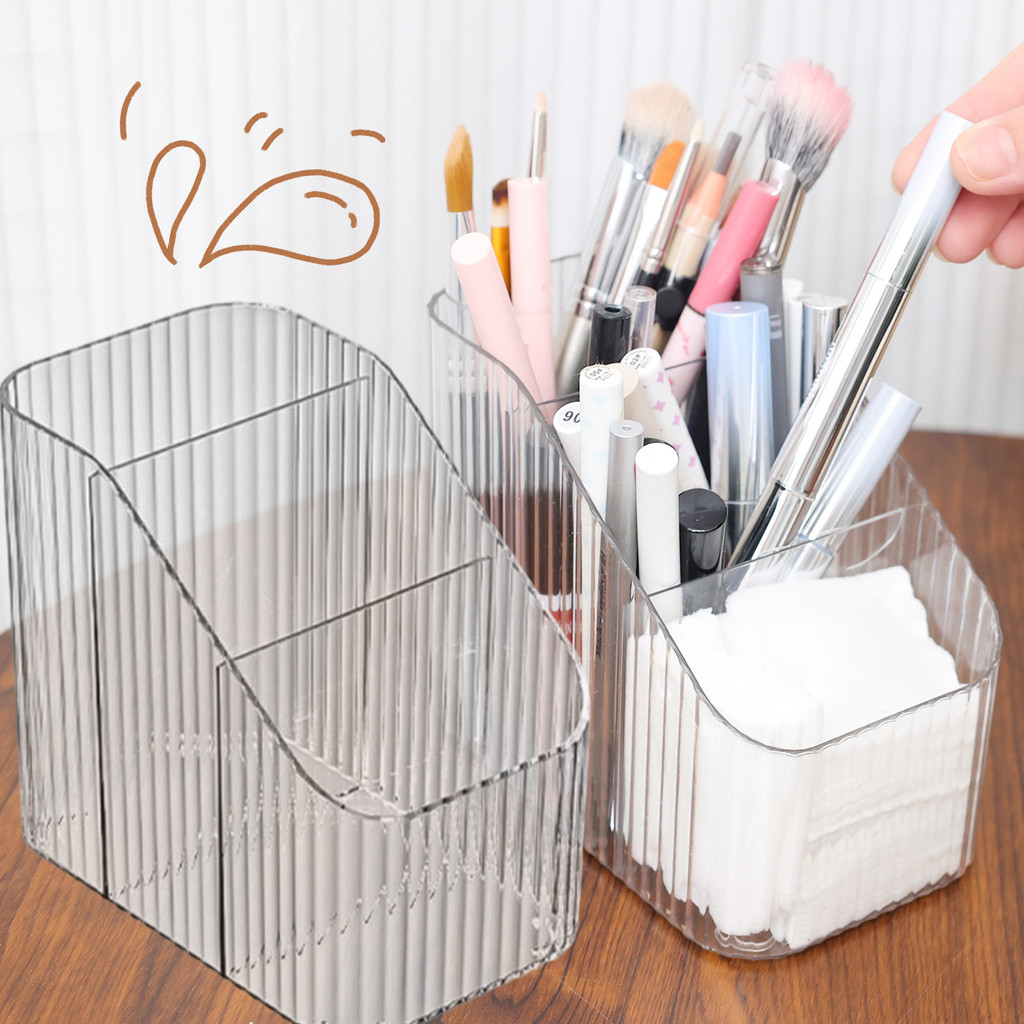 กล่องเก็บของแบบใส สัตว์เลี้ยง พร้อมแถบ - ที่จัดระเบียบเดสก์ท็อปแบบเงาสําหรับอุปกรณ์เสริมเครื่องสําอางอุปกรณ์สํานักงานออกแบบง่าย (1/3/5 ชิ้น)